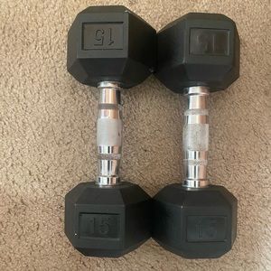 15lbs dumbbells
